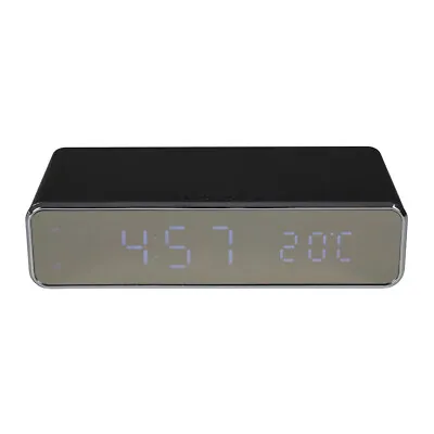 Recharge: Wireless Fast Charging Digital Alarm Clock Black Bedroom Bedside • £21