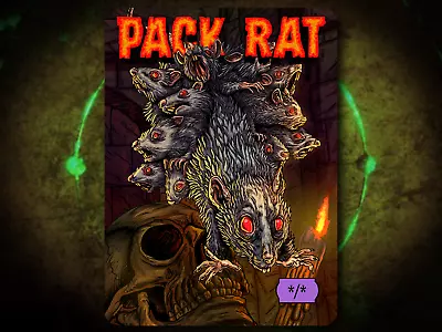 Pack Rat */* Full Art Token [by Darkside Tokens] Magic The Gathering MTG! • $2.50