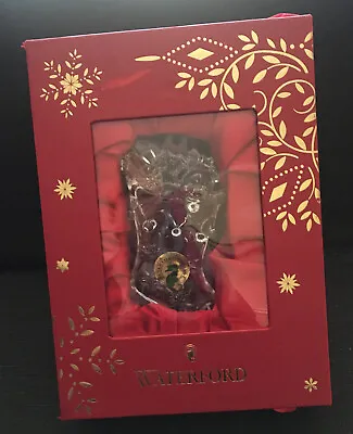$20 • Buy Waterford Crystal 2016 Stocking Christmas Ornament In Box