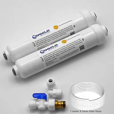 CARAVAN RV MOTERHOMER CAMPER INLINE FILTER WATER TANK FILLER  + Spare Cartridges • $39.95