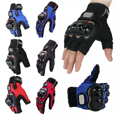 Biker Fingerless / Full Finger Motorcycle Riding Racing Cycling ATV Sport Gloves • $10.98