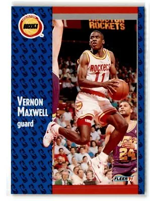 Vernon Maxwell Houston Rockets 1991-92 Fleer #76 • $1.35