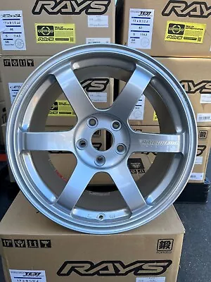 RAYS VOLK TE37 SAGA S-plus Diamond Silver 17x9.5+43 5x114.3 Forged S2000 Ap1 Ap2 • $3700