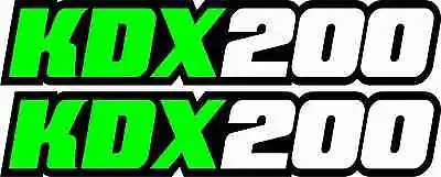 KDX200 Swingarm Airbox Number Plate Decals Stickers Kdx 200 Dirtbike Graphics • $13.95