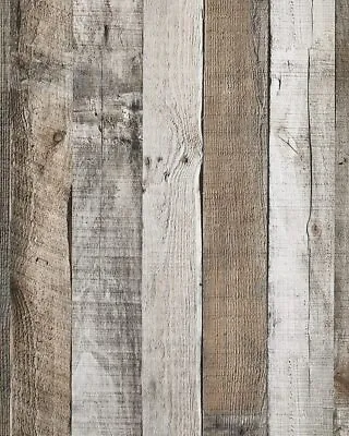 Natural Wood-Grey Wood Contact Paper Peel And Stick Wallpaper 17.8”x 120”Self Ad • $10.50