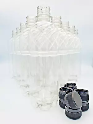 Clear Plastic 500ml Twist PET Screw Cap Drinks Bottles Cordial Home Brew X 300 • £121