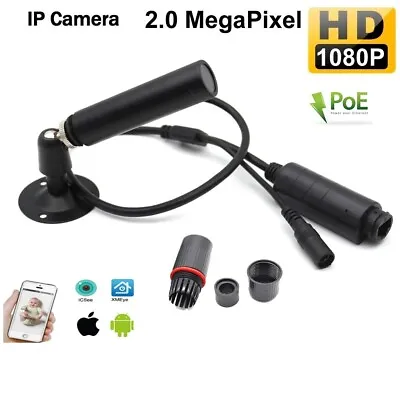 Lipstick Style Mini IP Bullet Camera 1080P 2.8mm Lens PoE/12VDC P2P -US Shipping • $59.95