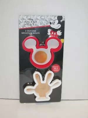 Disney Mickey Mouse Ears And Glove Silicone Pancake& Eggs Breakfast Mold Kit • $15.85