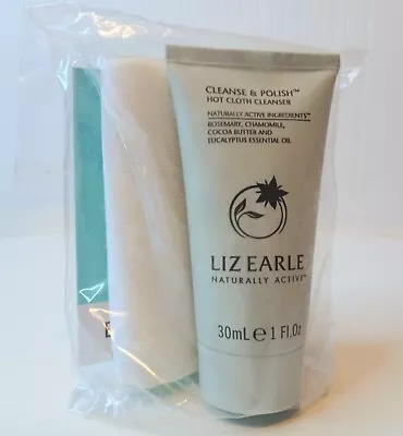 Liz Earle CLEANSE & POLISH Hot Cloth Cleanser 30ml + Organic Muslin Cloth • $7.99