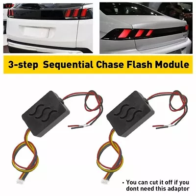 2X 3-Step Sequential Flow Semi Dynamic Chase Flash Tail Light Module Boxes • $14.99