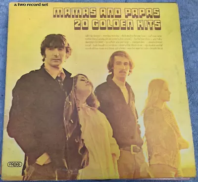 Mamas And Papas 20 Golden Hits Double Vinyl LP In Gatefold Sleeve 1973 • $13.26