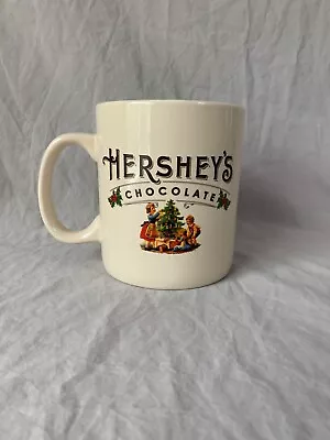 Hershey's Chocolate Coffee Large Cup Mug Vintage Style Christmas 32 Oz Cream • $8.50