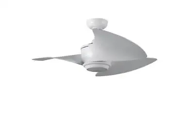 Fantasia Cirrus Ceiling Fan 40in Matt White With LED Light • £326.70
