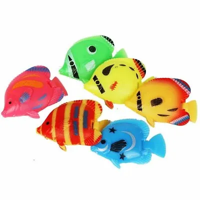 $5.79 • Buy 10pcs New  Aquarium Fake Fish Tank Plastic Fishes Aquarium Decor Home Gift