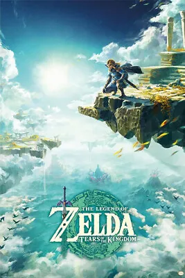 The Legend Of Zelda: Tears Of The Kingdom - Gaming Poster (Cover) (24  X 36 ) • $12.99