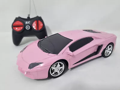 Lamborghini PINK Car Radio Remote Control Car 1/20 RC Car • £13.49