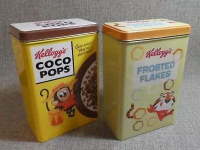 Traditional Style Kellogs Coco Pops / Frosted Flakes Cereal Tins / Sweets 2015 • £10