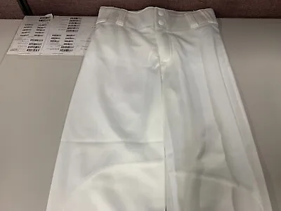 Majestic 857Y Zipper Front White Baseball Pants US Size Boy S Medium (Lots Of 8) • $49.99