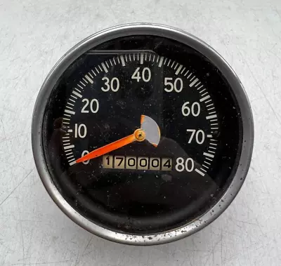 Vintage Unbranded Mechanical Speedometer Gauge 0-80MPH - 810926 • $31.14