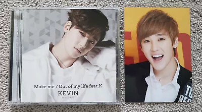 U-KISS Kevin Japan Single Album Make Me Out Of My Life CD + Official Photo • $7