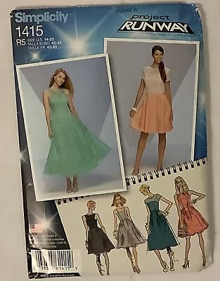 VTG UNCUT Simplicity 1415 Misses Dress Sewing Pattern Sz 14 - 22 • $3.77