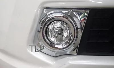 Chrome Fog Light Spot Lamp Cover For Mitsubishi L200 Animal Triton 2015 2016 Ute • $43.71