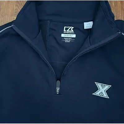 Xavier University Cutter & Buck Quarter Zip Pullover DryTec (Large) Blue Activew • $20