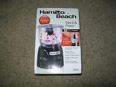 Hamilton Beach Electric Vegetable Chopper & Mini Food Processor 3-Cup 350 Watt • $18.99