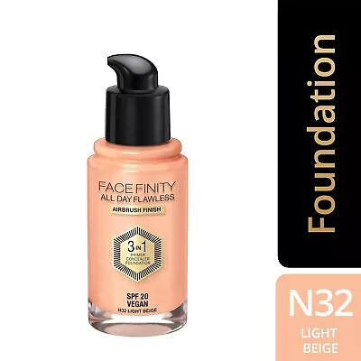 Max Factor Max Factor Facefinity All Day  Foundation 32 Light Beige30ml FS • $21.71