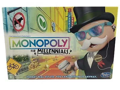 Monopoly For Millennials Board Game By Hasbro Games New Open Box • $8.09