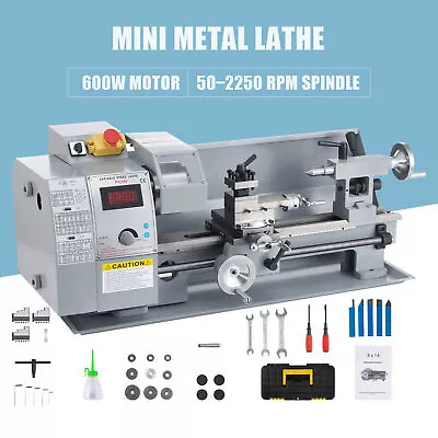 Heavy-Duty 8x14 Mini Metal Lathe Metal Gear 2250rpm 3-Jaw Chuck • $559.99