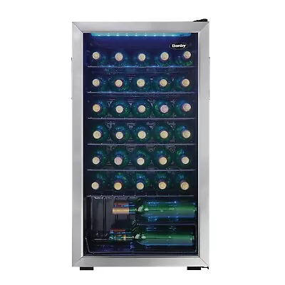 Danby 36-Bottle Free-Standing Wine Cooler In Stainless Steel - DWC036A1BSSDB-6 • $400