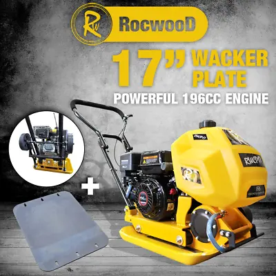 Wacker Plate Compactor Compaction RocwooD 17  196cc Petrol FREE Pad & Wheel Kit • £544.99