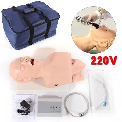 $200.45 • Buy PVC Intubation Manikin Study Teaching Model Airway Management Trainer With Alarm