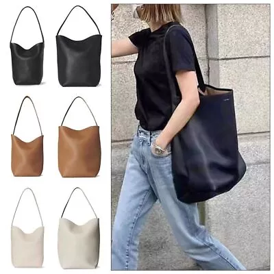 1Pcs The Row Shoulder Bag Lychee Pattern Tote Bag Durable Bucket Bag • $28.56