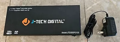 J-Tech Digital 8-Port HDMI V1.3 1-Input 8-Output 1x8 1080P HDMI Splitter • $29.99