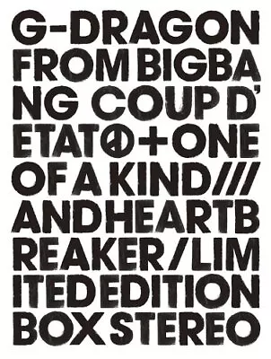 G-DRAGON COUP D'ETAT+ONE OF A KIND&HEARTBREAKER Limited Edit... Form JP • $53.60