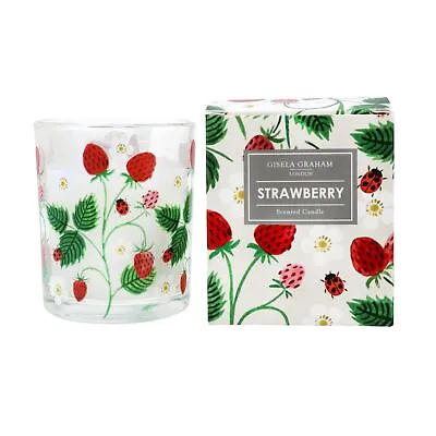 Gisela Graham Boxed Strawberry Scented Candle Spring Themed Home Accessory • £9.99