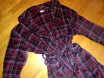 NWT $54. MSRP Men's Sonoma Plush Microfleece Plaid Bath Robe  Size L/XL • $19.50