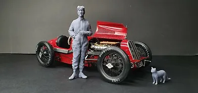 JPGMODELS RD004 1:12 Tazio Nuvolari Driver Figure MFH Italeri Protar Alfa Fiat • $43