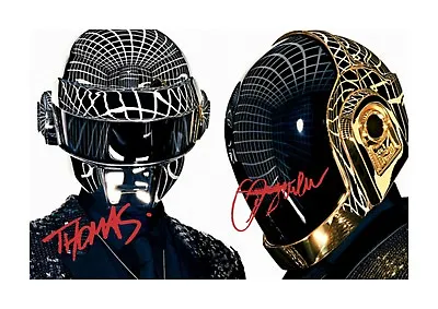 Daft Punk 1 Reproduction Signed A4 Poster Print With Choice Of Frame • £34.11