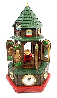 Mr Christmas Gold Label Carillon Clock Woodland Animals 30 Songs 2002 14  • $140