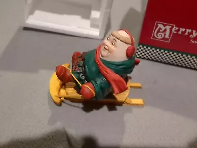 Department 56 MERRY MAKERS Solomon The Sledder #9356-4 • $9.99