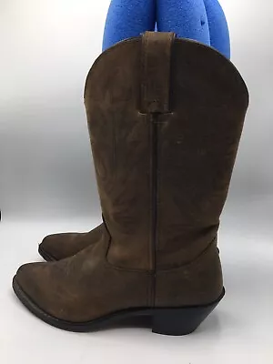 Durango Women’s RD4112 Brown Leather Cowgirl Western Pull On Boots US 7.5M • $49.99
