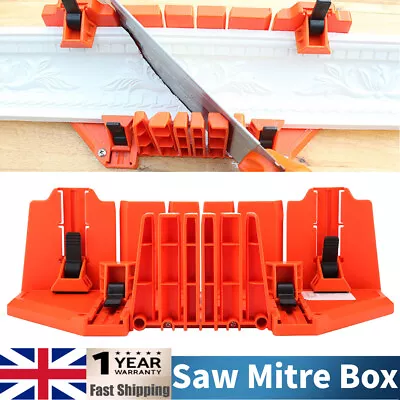 Saw Mitre Box Plastic Pruning Wood Cutting Hand Saw Hardware Tool 14  Clamp 716g • £12.59