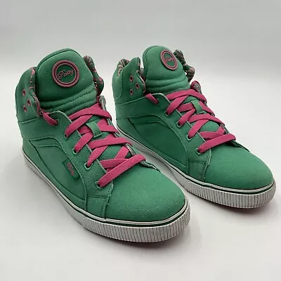 Pastry Green Classic Canvas High Top Shoes Women's Size 10 Dance Hip Hop Jazz • $29.99