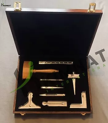 Masonic Gold Working Tools Set With Wooden Box New • $378.90