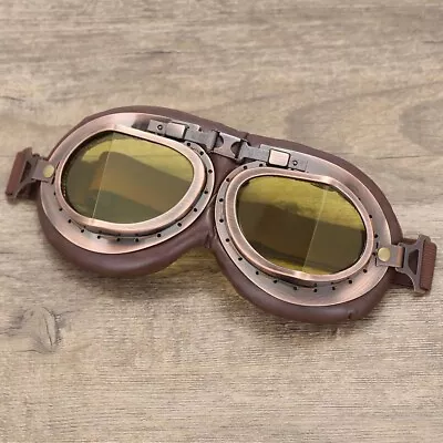 Retro Pilot Goggles Motorcycle Scooter Protection Vintage Style • $18