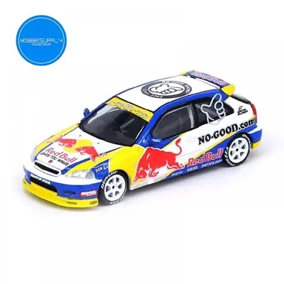 Inno64 1/64 Honda Civic Type R Ek9 No Good Racing Red Bull Livery Diecast Model • £22.99