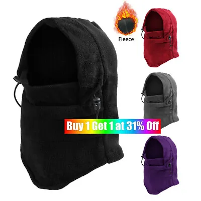£3.56 • Buy Winter Thermal Fleece Balaclava Scarf Ski Face Mask Neck Warmer Snood Hood Hat.